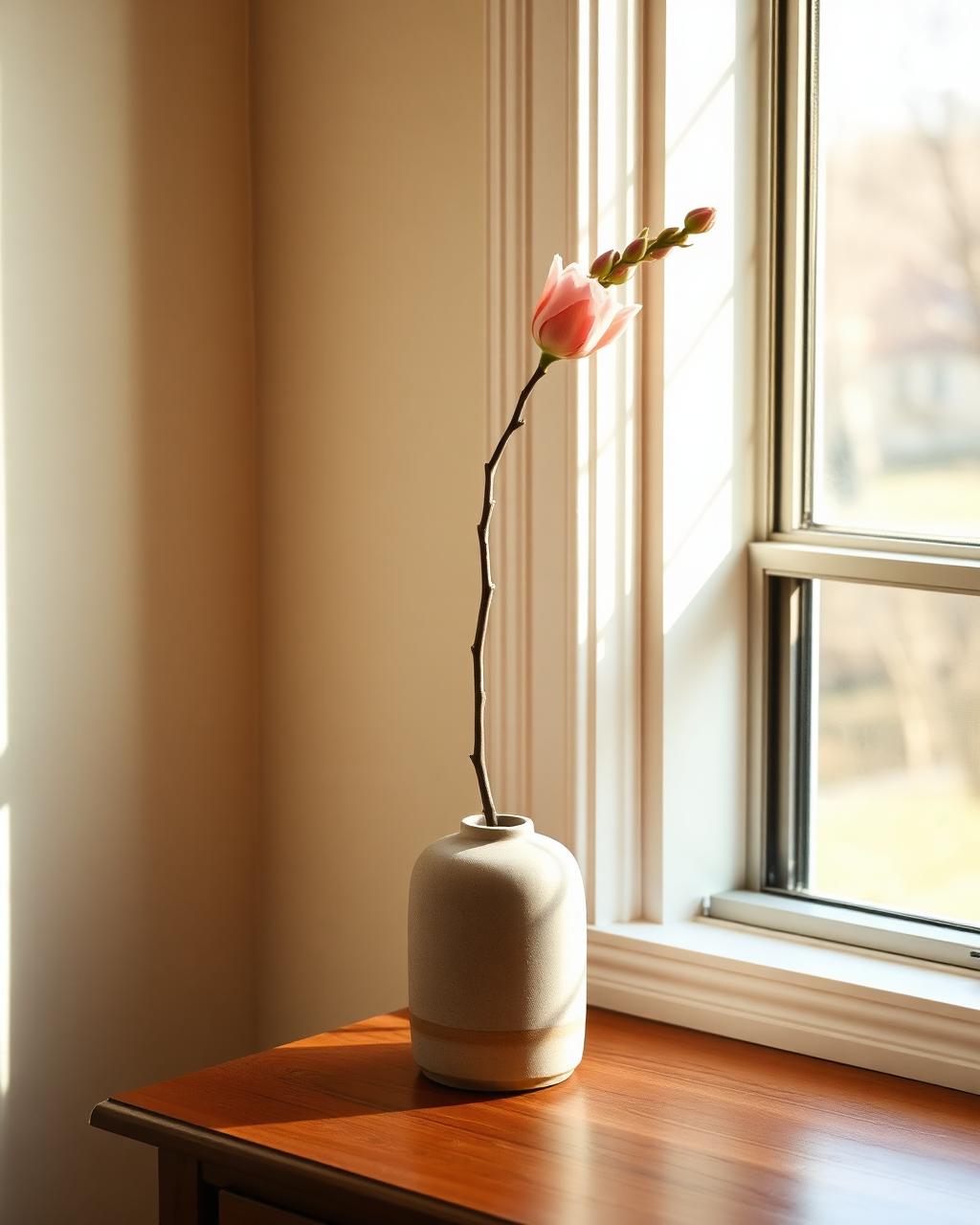 Soft afternoon light across a calm, considered room